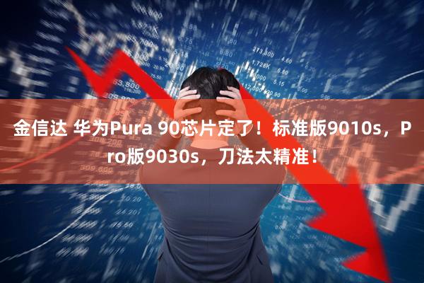 金信达 华为Pura 90芯片定了！标准版9010s，Pro版9030s，刀法太精准！