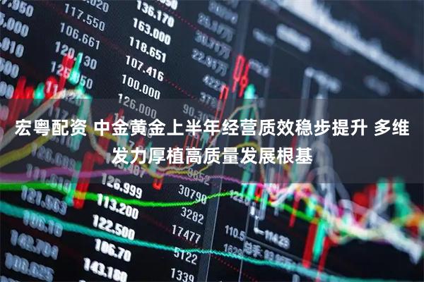 宏粤配资 中金黄金上半年经营质效稳步提升 多维发力厚植高质量发展根基